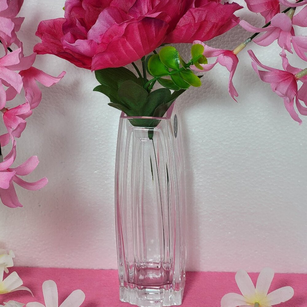 Vintage Crystal Vase Made in Italy by Corba